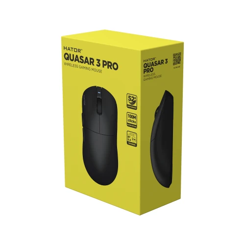 Mysz HATOR Quasar 3 PRO Wireless Black