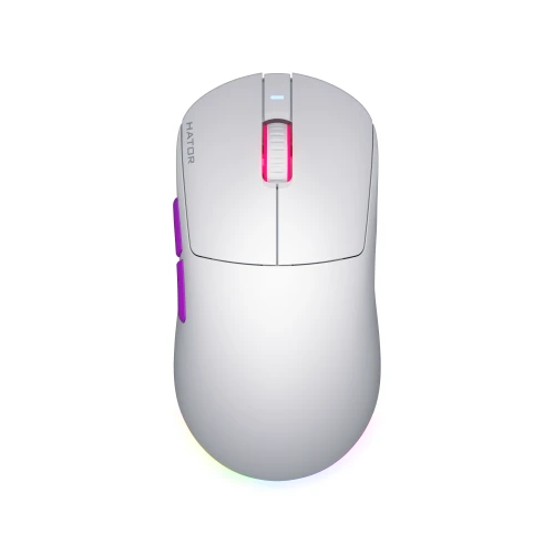 Mysz HATOR Quasar 3 ULTRA 8K+8K Wireless RGB White Violet