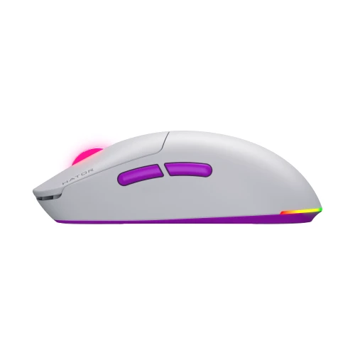 Mysz HATOR Quasar 3 ULTRA 8K+8K Wireless RGB White Violet