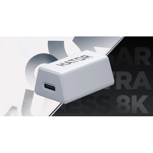 Mysz HATOR Quasar 3 ULTRA 8K+8K Wireless RGB White Violet