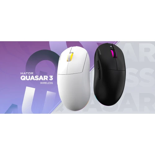 Mysz HATOR Quasar 3 Wireless RGB White