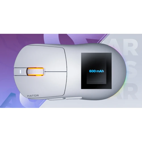 Mysz HATOR Quasar 3 Wireless RGB White
