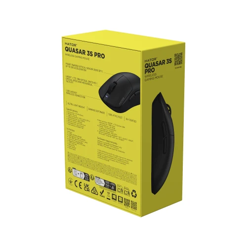 Mysz HATOR Quasar 3S PRO Wireless Black