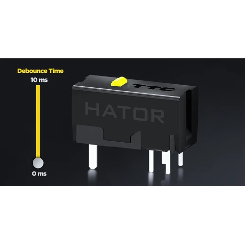 Mysz HATOR Quasar 3S ULTIMA 8K Wireless Black