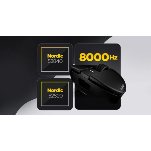 Mysz HATOR Quasar 3S ULTIMA 8K Wireless Black
