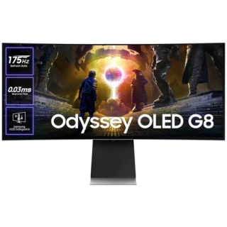 Monitor Samsung 34" Samsung Odyssey G8 LS34DG850SUXDU - 175Hz | UWQHD | OLED | 0.03ms