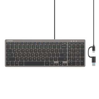 Klawiatura Unitek Unitek SlimTap USB-C/USB-A