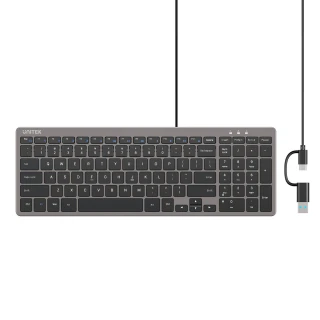 Klawiatura Unitek Unitek SlimTap USB-C/USB-A