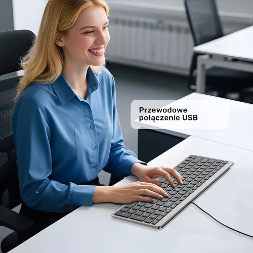 Klawiatura Unitek Unitek SlimTap USB-C/USB-A