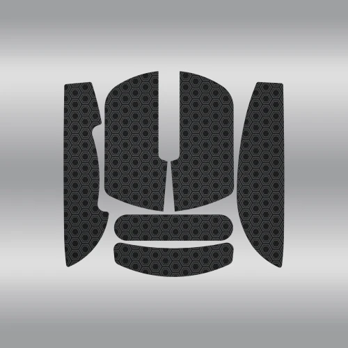 Anti-slip mouse grip tape for HATOR Quasar 3 series, black + deep grey - (ACC082)