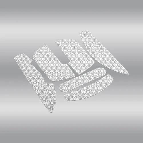 Anti-slip mouse grip tape for HATOR Quasar 3 series, white + light grey - (ACC083)