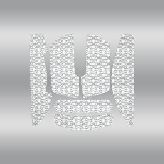 Anti-slip mouse grip tape for HATOR Quasar 3 series, white + light grey - (ACC083)