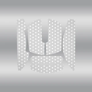 Anti-slip mouse grip tape for HATOR Quasar 3 series, white + light grey - (ACC083)