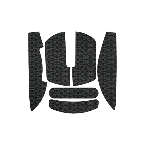 Anti-slip mouse grip tape for HATOR Quasar 3S series, black + deep grey - (ACC093)