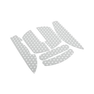 Anti-slip mouse grip tape for HATOR Quasar 3S series, white + light grey - (ACC094)