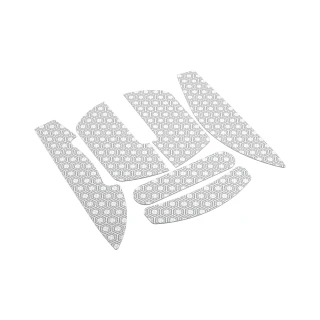 Anti-slip mouse grip tape for HATOR Quasar 3S series, white + light grey - (ACC094)
