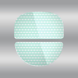 Glass feet for HATOR Quasar 3 series, white + mint - (ACC085)