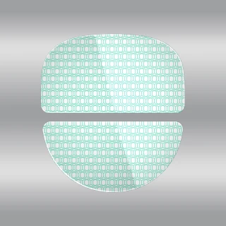 Glass feet for HATOR Quasar 3 series, white + mint - (ACC085)