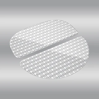 Glass feet for HATOR Quasar 3 series, white + light grey - (ACC088)