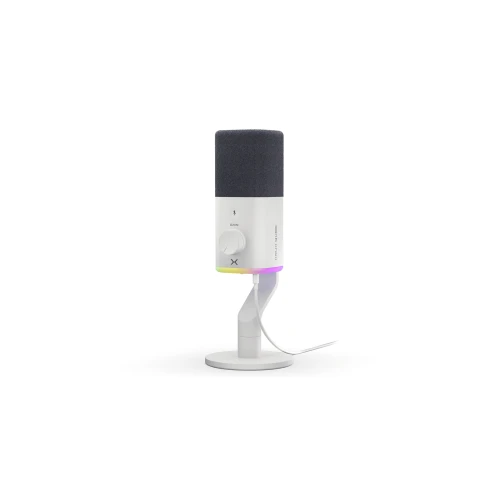 Mikrofon Krux Qube RGB XLR/USB White