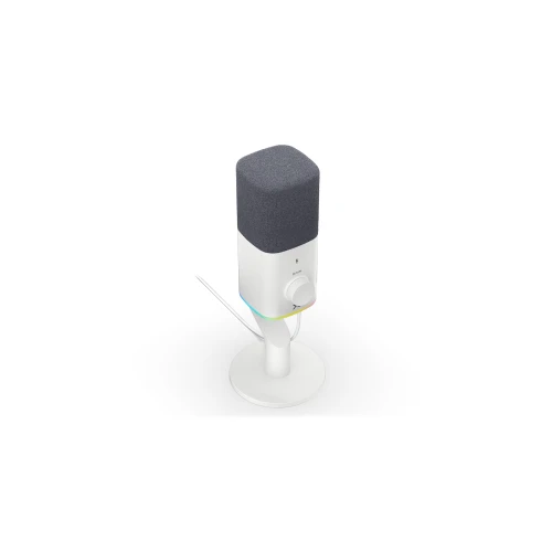 Mikrofon Krux Qube RGB XLR/USB White
