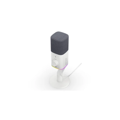 Mikrofon Krux Qube RGB XLR/USB White