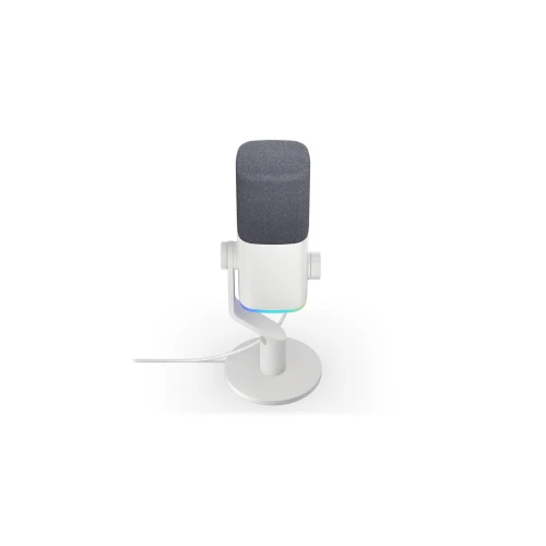 Mikrofon Krux Qube RGB XLR/USB White