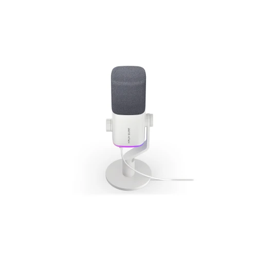 Mikrofon Krux Qube RGB XLR/USB White