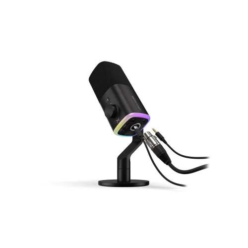 Mikrofon Krux Qube RGB XLR/USB Black