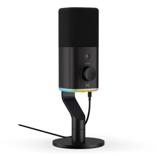 Mikrofon Krux Qube RGB XLR/USB Black