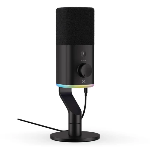 Mikrofon Krux Qube RGB XLR/USB Black