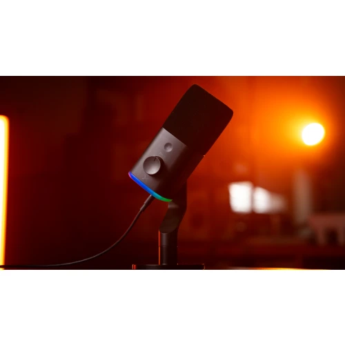 Mikrofon Krux Qube RGB XLR/USB Black