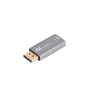 Adapter DisplayPort(m)->hdmi(f) 4K Srebrny Lanberg