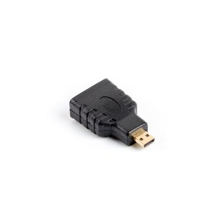 Adapter HDMI(f)->hdmi Micro(m) Czarny Lanberg