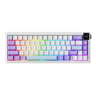 Klawiatura Ajazz AK650 RGB Wireless Purple-White-Blue