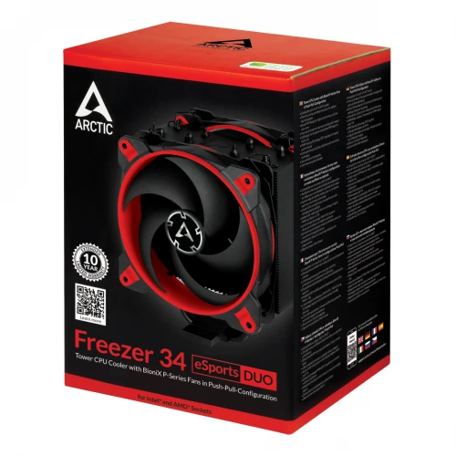 Chłodzenie Arctic Freezer 34 eSports Duo Red