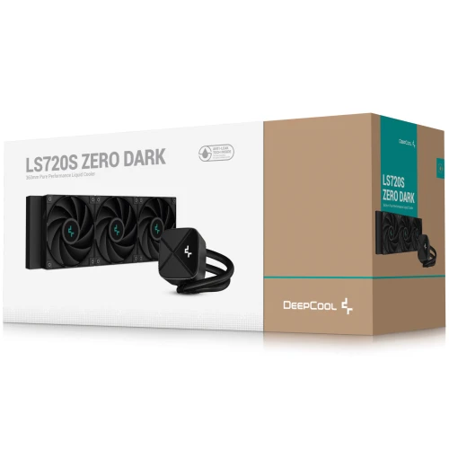 Chłodzenie wodne AiO DeepCool LS720S Zero Dark 360mm Black