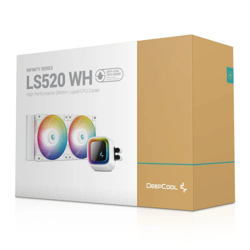 Chłodzenie wodne AiO DeepCool LS520 SE 240mm White