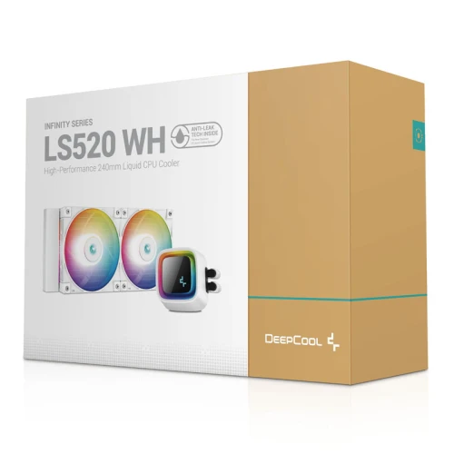 Chłodzenie wodne AiO DeepCool LS520 240mm White