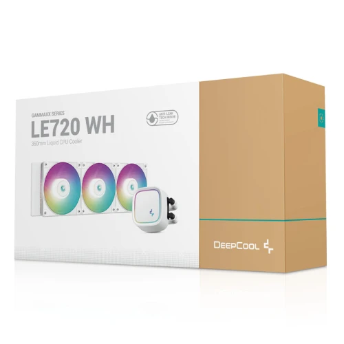 Chłodzenie wodne AiO DeepCool LE720 ARGB 360mm White