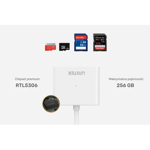 Czytnik karta SD/microSD Unitek Y-9321 USB 3.0