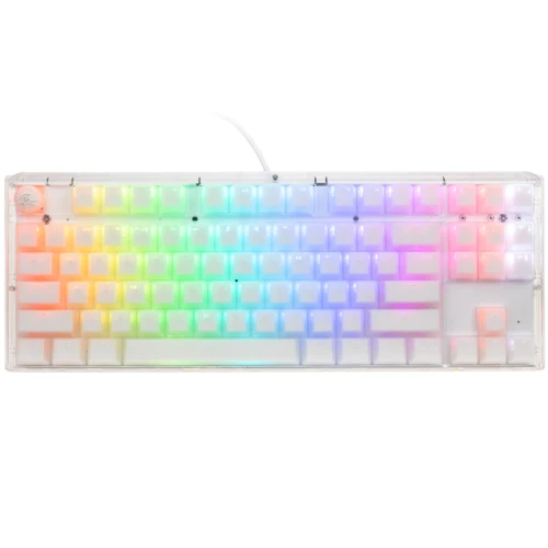 Ducky One 3 Aura White TKL Gaming Tastatur, RGB LED - MX-Brown (US)