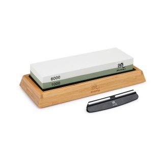 Dwustronny kamień wodny premium osełka 1000/6000 Shiori profesjonalna ostrzałka do noży