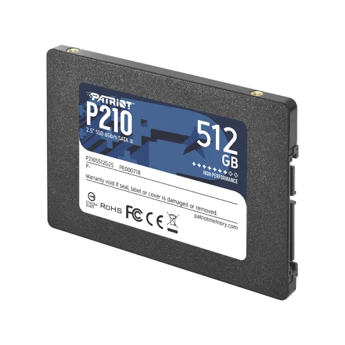 Dysk SSD Patriot P210 512GB SATA3 2.5 520/430MB/s