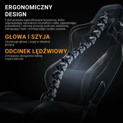 Fotel Anda Seat Kaiser 2 pro Grey Materiałowy