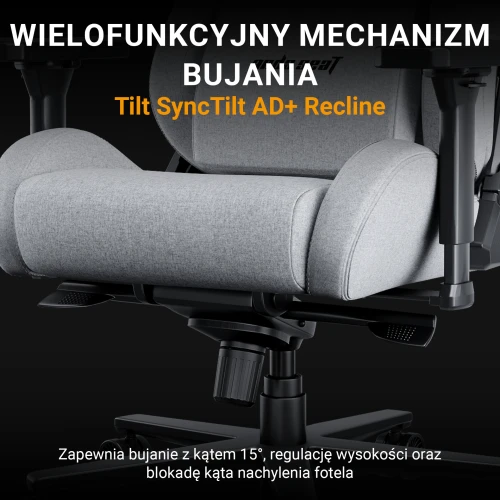 Fotel Anda Seat Kaiser 2 pro Grey Materiałowy