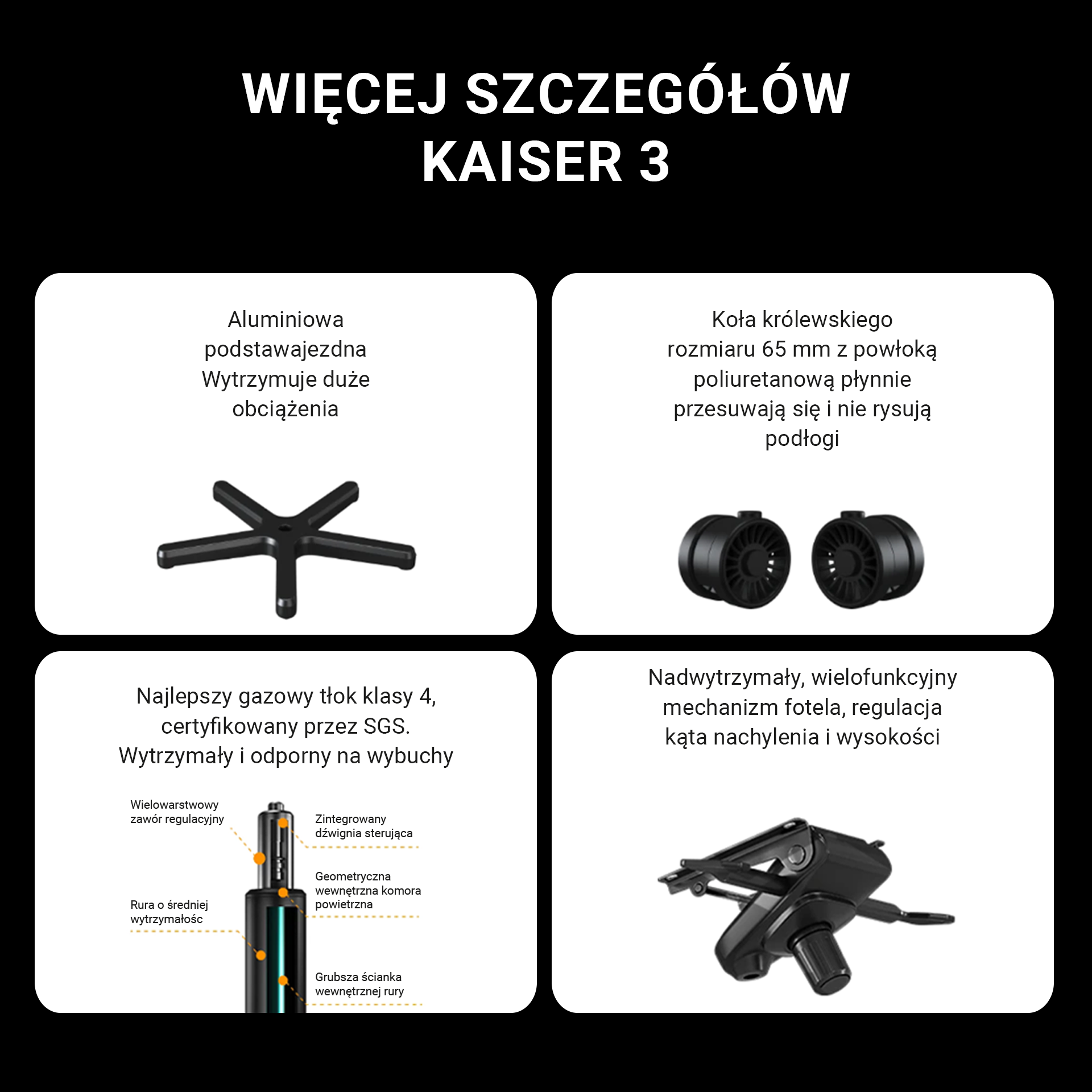 Dostępne kolory fotela Anda Seat Kaiser 3