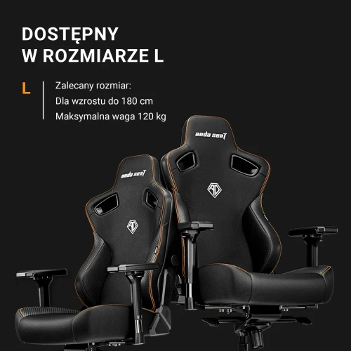 Fotel Anda Seat Kaiser 3 L Materiałowy Dark Gray