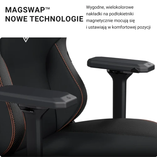 Fotel Anda Seat Kaiser 3 L Materiałowy Dark Gray