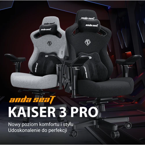 Fotel Anda Seat Kaiser 3 Pro XL Materiałowy black